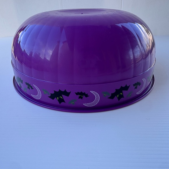 Large Purple Halloween Bat Bowl Candy Party Trick or Treat 12” Plastic GOOD - Picture 3 of 6